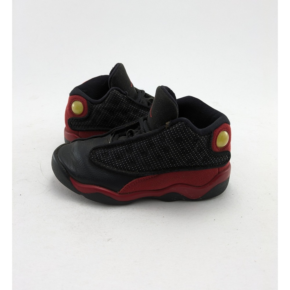 Youth Baby Nike Air Jordan 13 Retro XIII Bred Black Red Shoes 414581-004 Size 9C